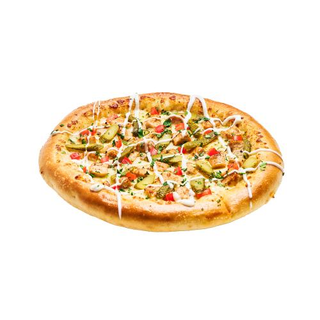 Menu pizza  spécial Shawarma  Poulet grillé aux épices shawarma,tomates, cornichons et sauce à l’ail . - Pizza Hut Meknès