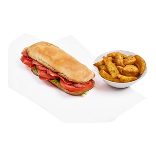 Menu Sandwich Poulet  Poulet grillé, laitue, mayonnaise et mozzarella , Potatoes - Pizza Hut Meknès