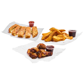 Menu Trio 4 pièces de pepperoni breadsticks , potatoes , 4 chicken wings. - Pizza Hut Meknès